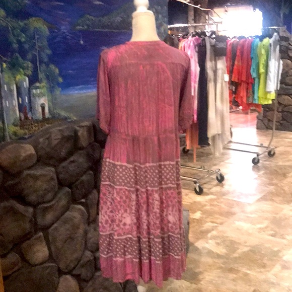 NWT Sacred Threads Pink Open Drape Cardigan OS - Picture 4 of 4